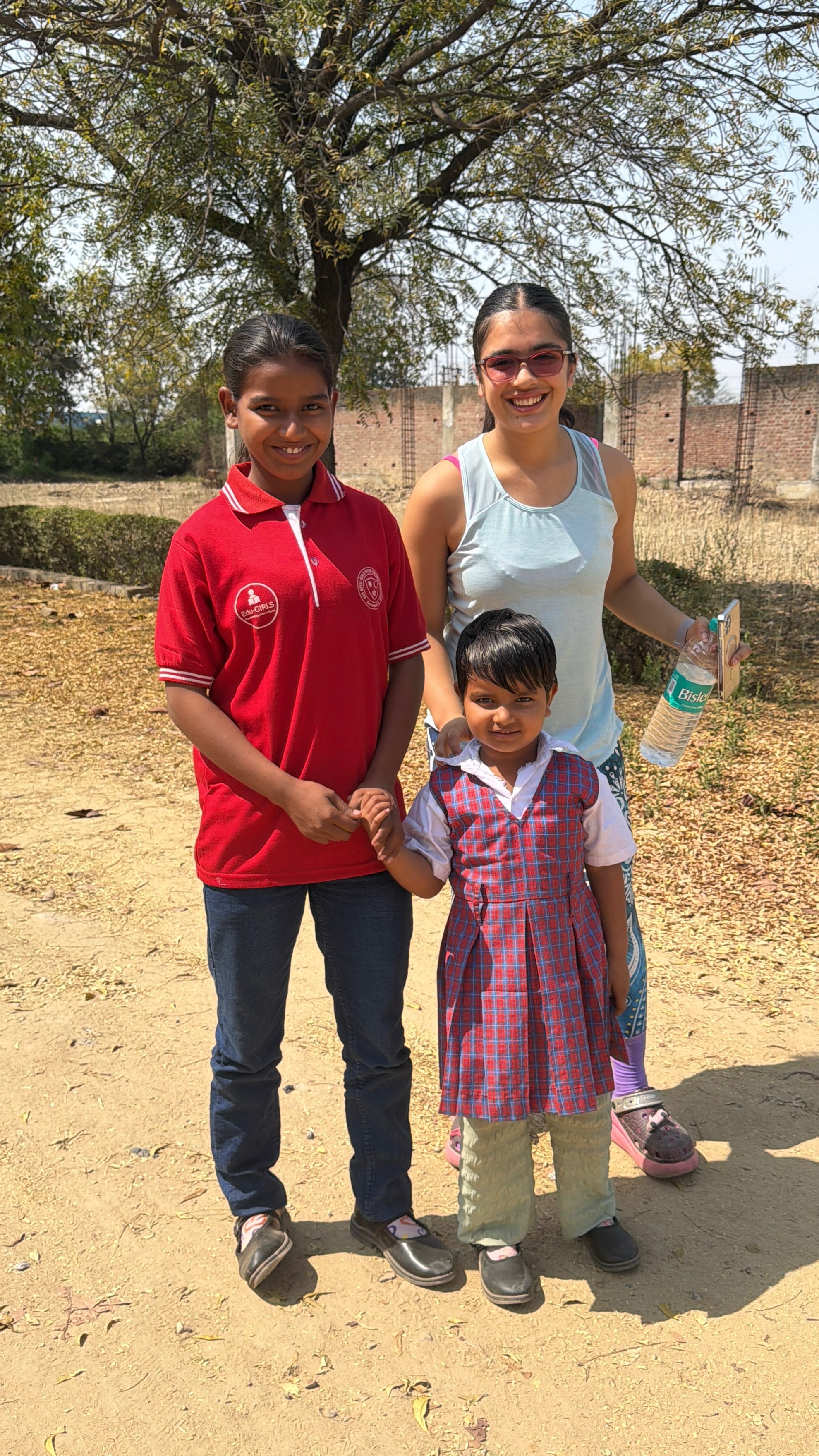 Group farewell with students and Youth for Yoga team at the end of the India Journey 2026