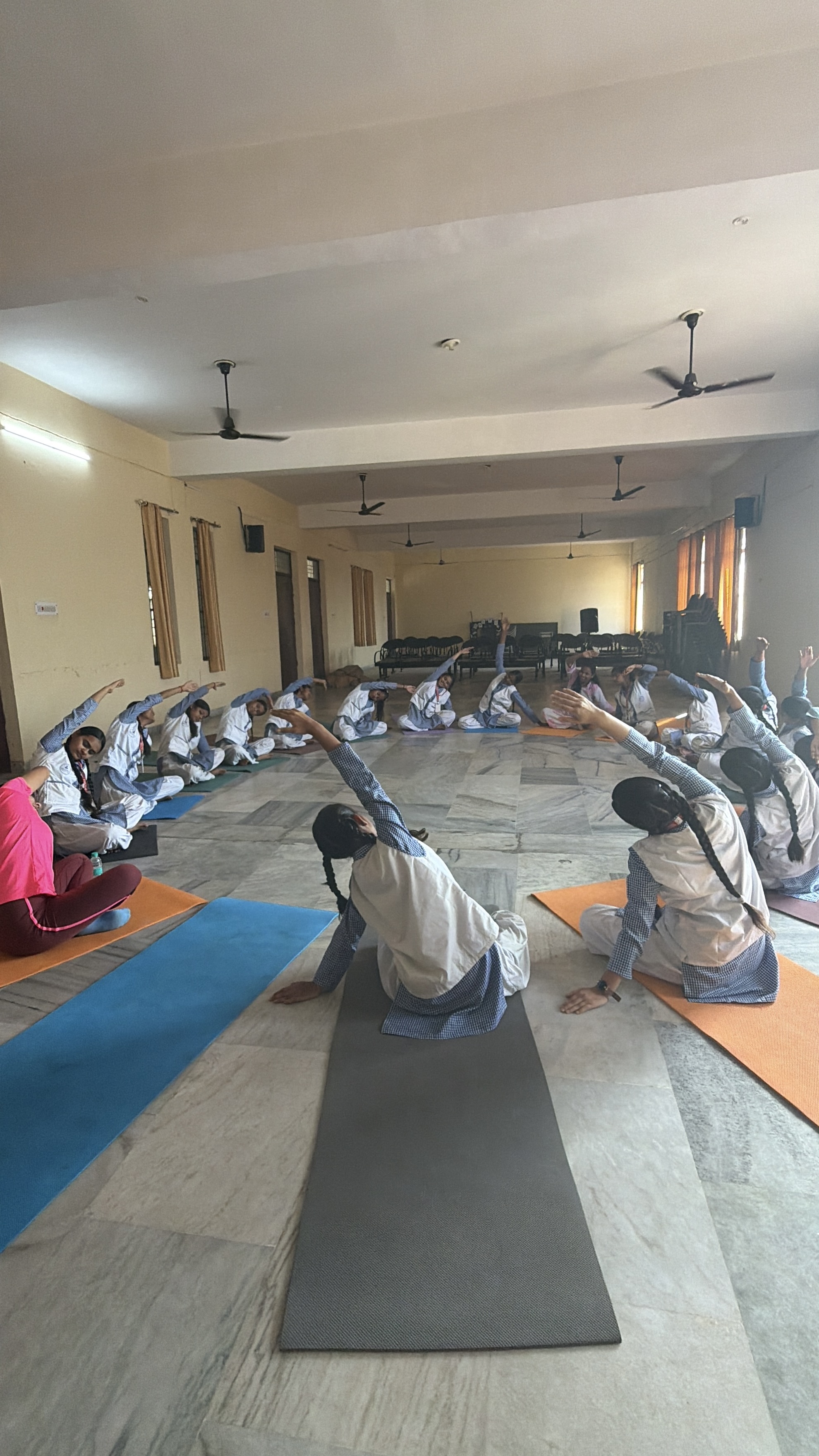 Youth for Yoga team at the Taj Mahal in Agra, Uttar Pradesh during the India Journey 2026
